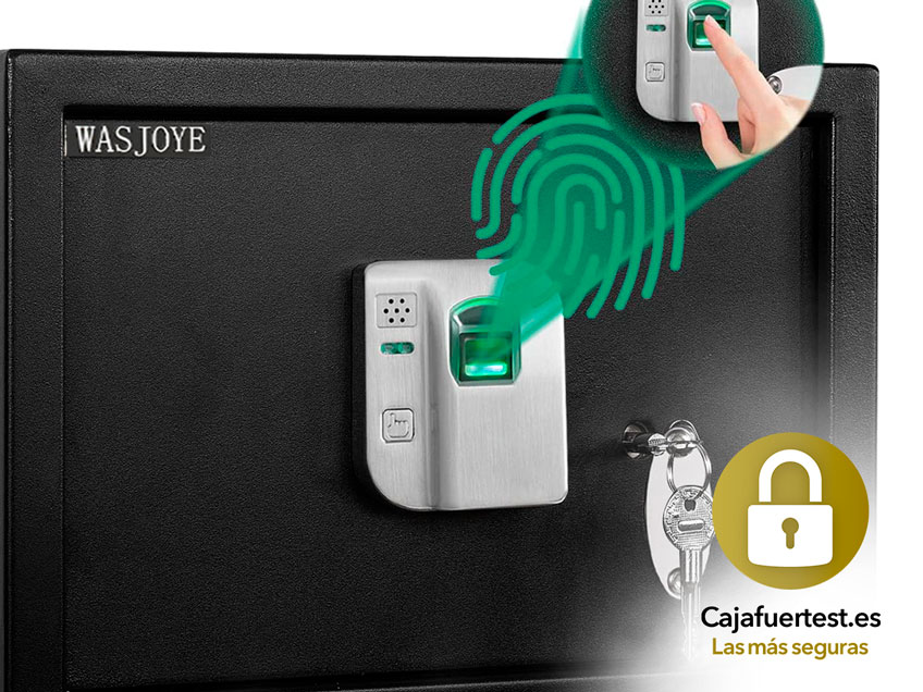 caja fuerte con huella