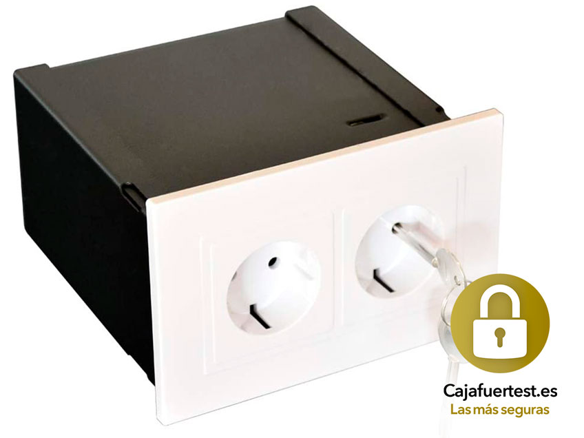 caja fuerte enchufe de pared