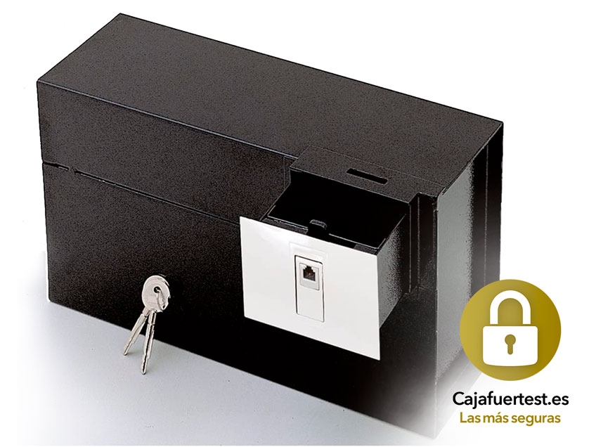 caja fuerte enchufe red