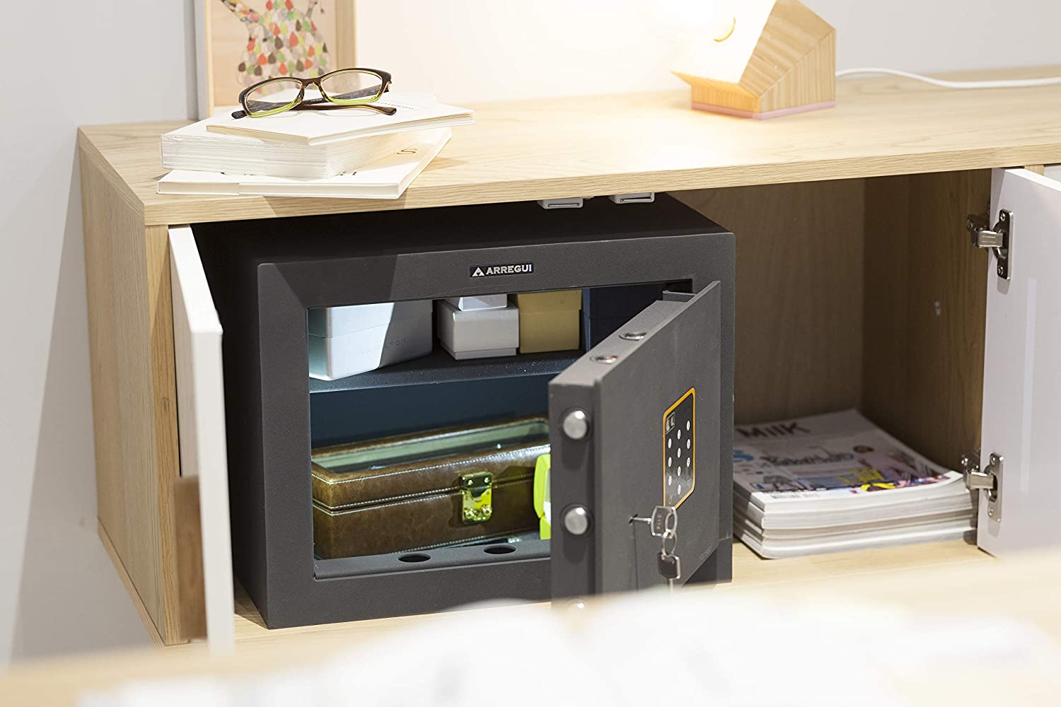 caja fuerte con llave